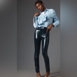 NEW Maeve Faux Leather Skinny Leggings Size - 14P